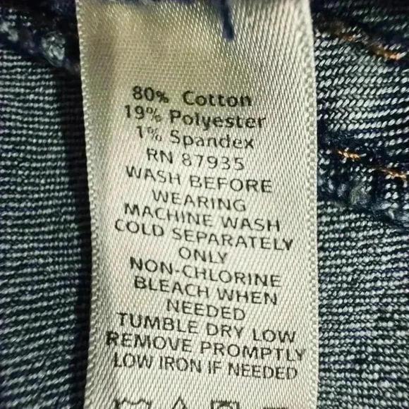 Susan Graver Jeans Stretch Denim Button Front Peplum Jacket Patch Pockets Sz XL - Picture 15 of 16